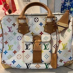 Louis Vuitton Multicolore Monogram Bag Takashi Murakami edition Speedy 30”
